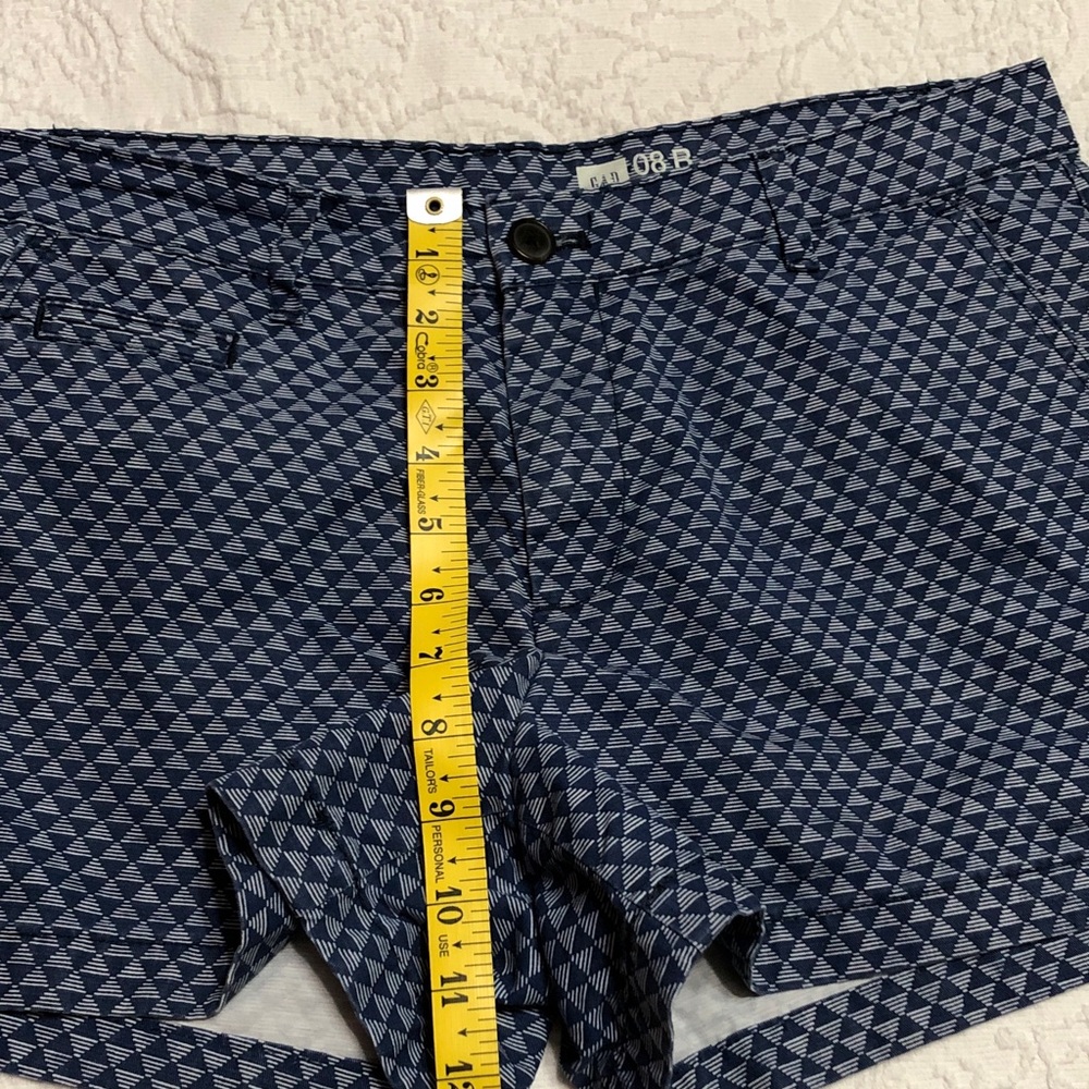 GAP Size 8 Blue Geometric Patterned Shorts - Picture 10 of 11